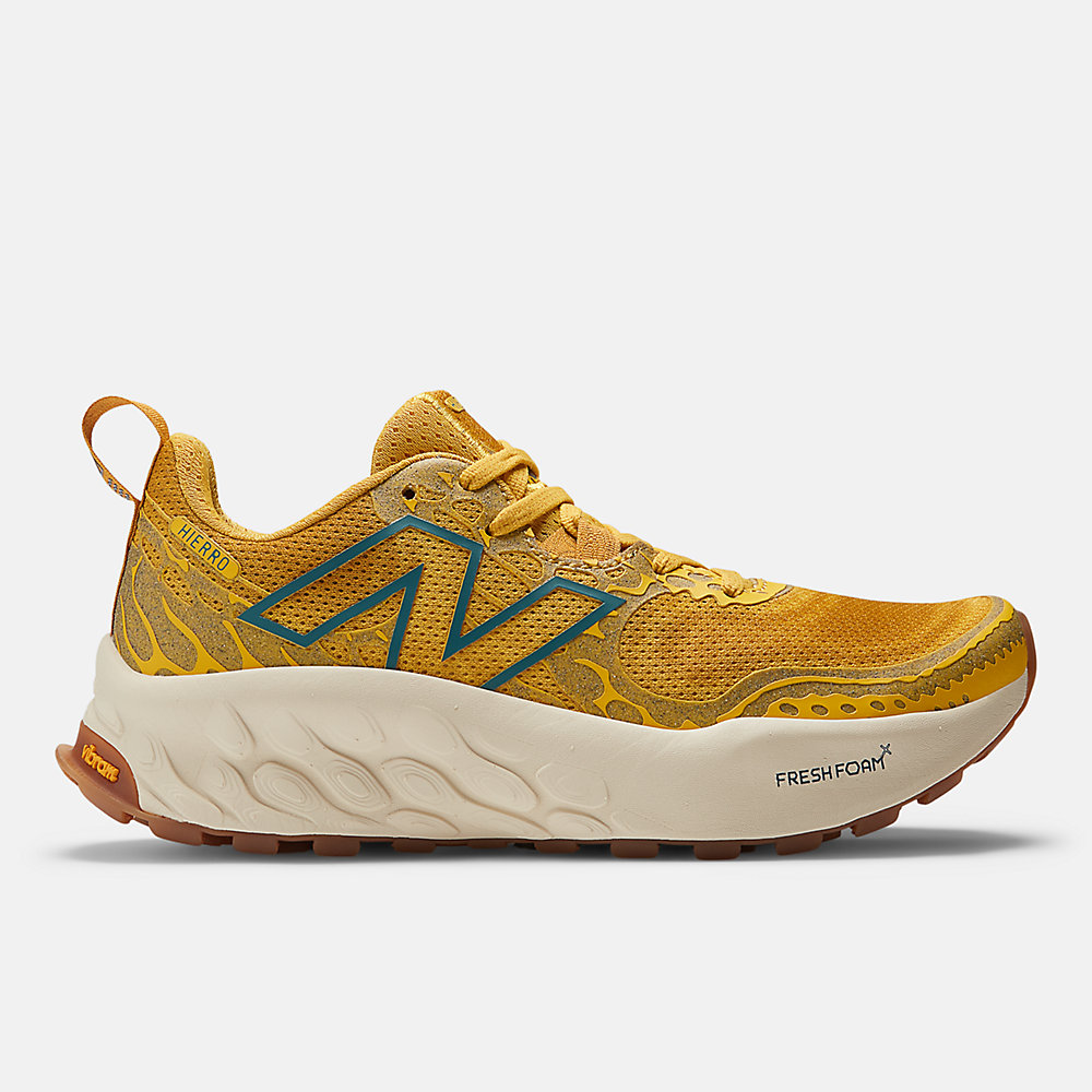 New Balance Fresh Foam X Hierro v8 Shoes Ginger Lemon with Calcium and Terrarium